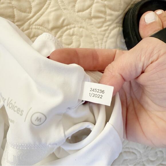 Outdoor Voices White One Shoulder Exercise Dress Sz M - Picture 5 of 8